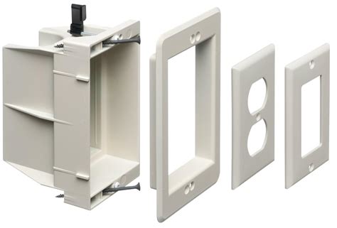 single gang exterior electrical box|1 gang recessed outlet box.